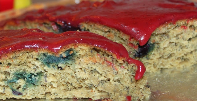 banana blueberry cake recipe photo