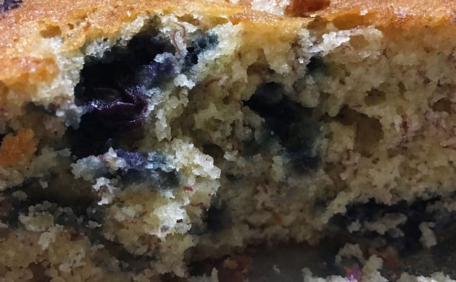 how to make banana blueberry cake