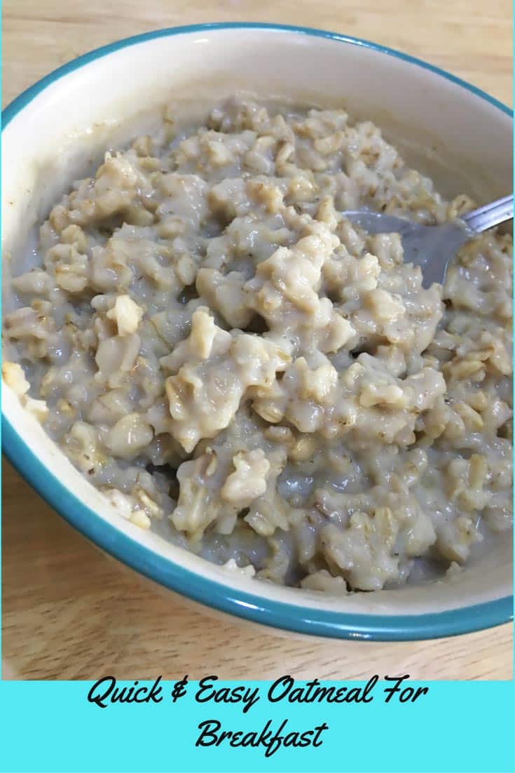 basic microwave oatmeal recipe