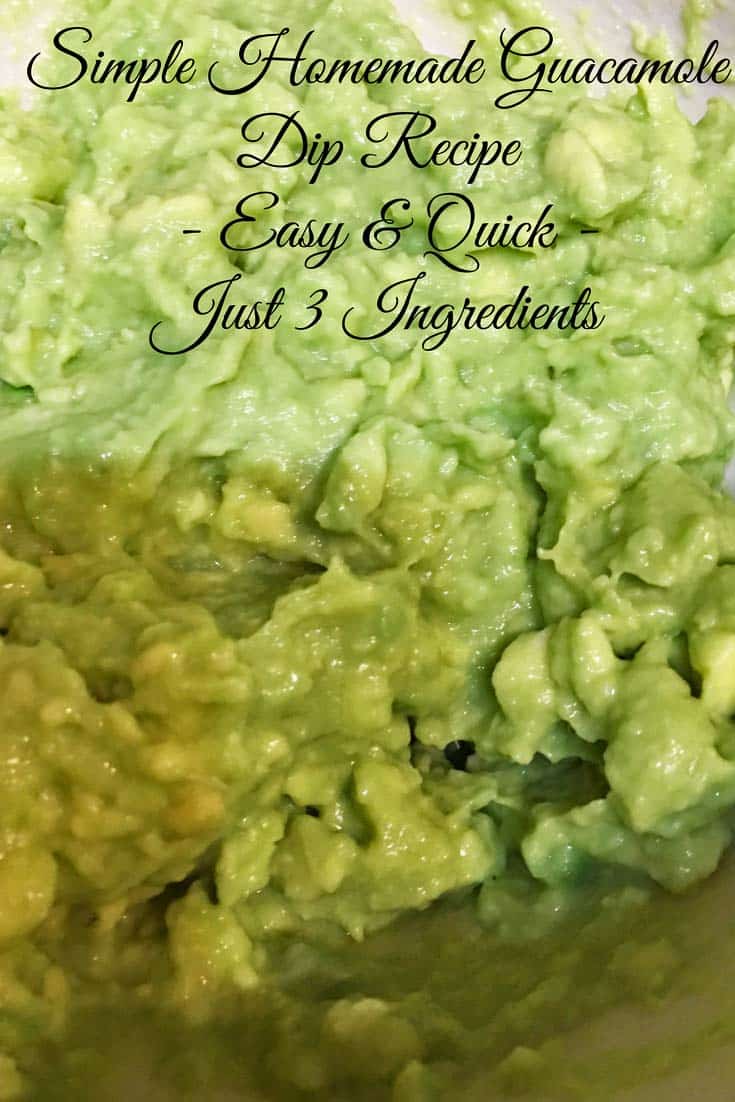 make simple guacamole dip recipe image