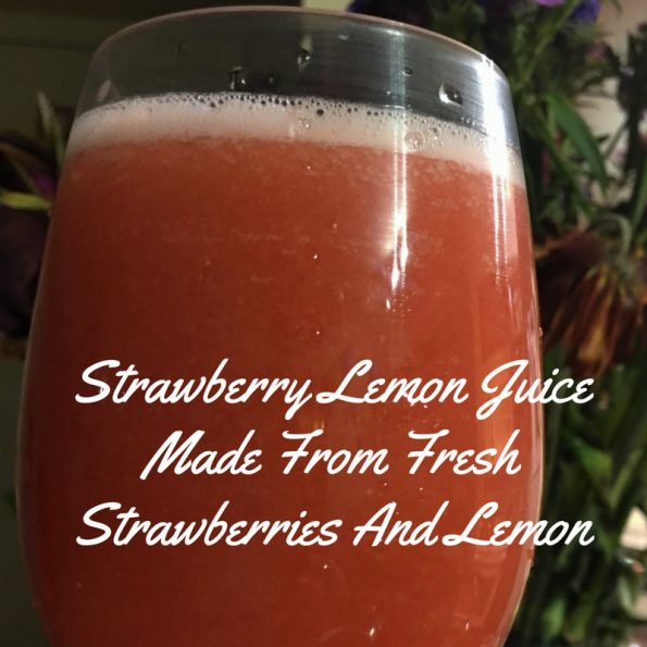 strawberry lemon juice recipe photo