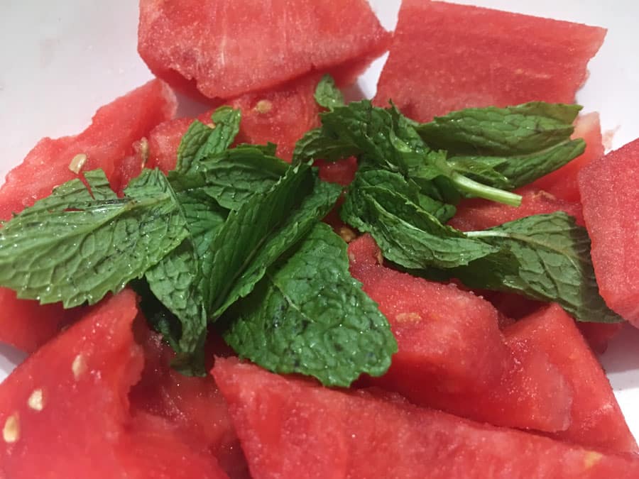 watermelon salad vegan recipe