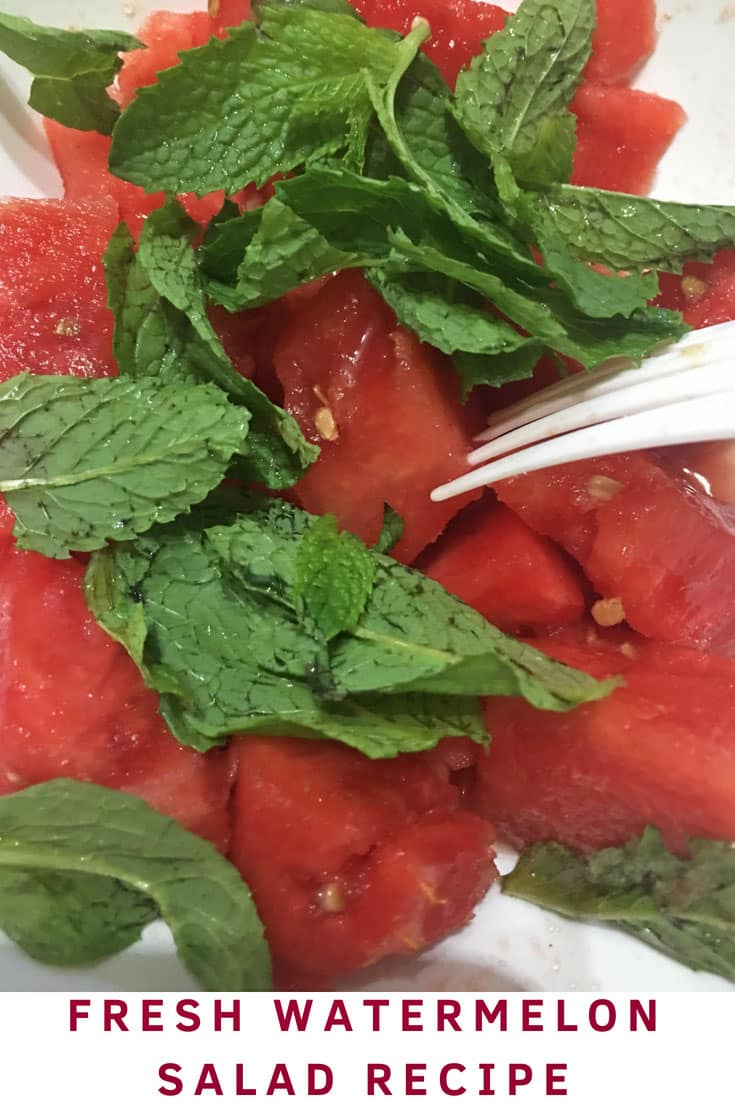 watermelon salad vegan recipe
