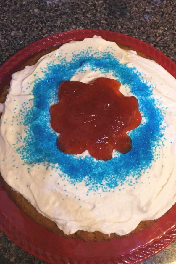 american banana cake red white blue