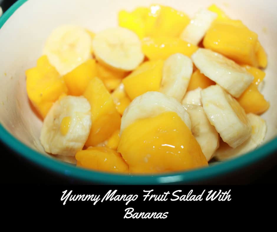 easy banana mango fruit salad recipe