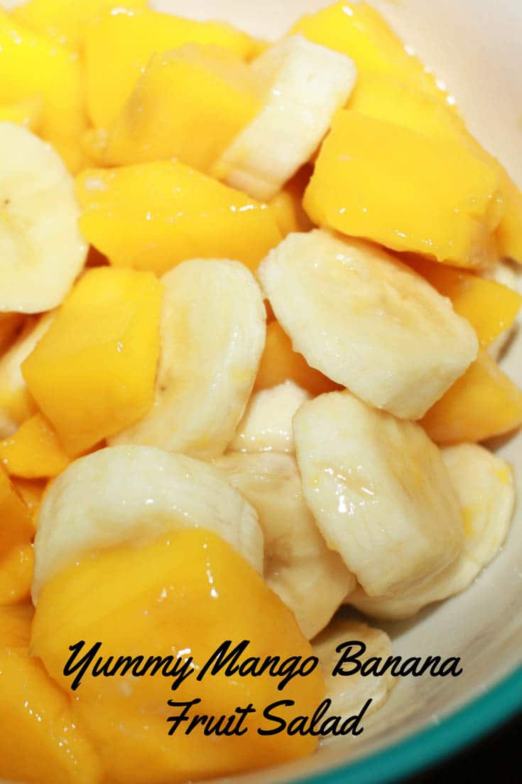 easy mango salad recipe with bananas for summer