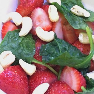 easy spinach strawberry salad recipe