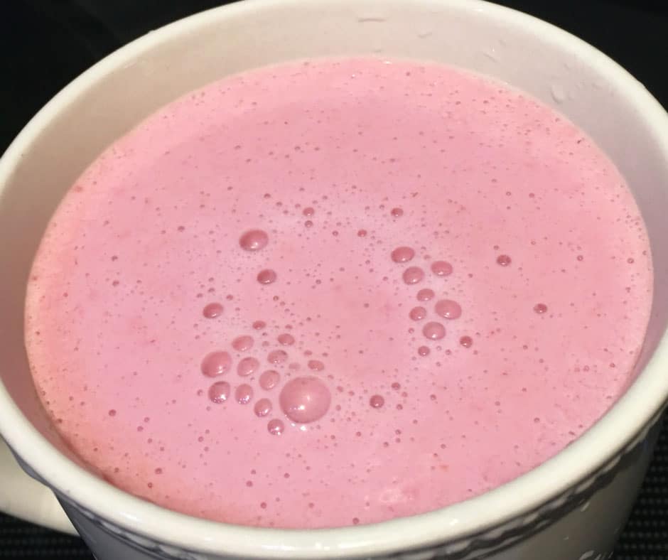 raspberry milkshake without ice cream