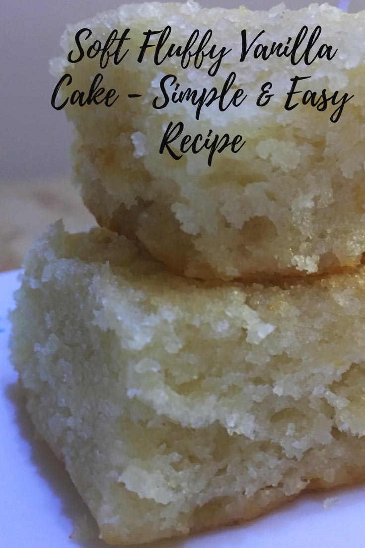 soft vanilla cake recipe spongy