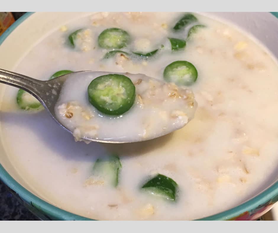 hot spicy oatmeal soup recipe for weight loss