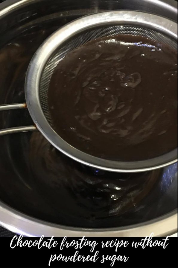 chocolate frosting recipe without powdered sugar