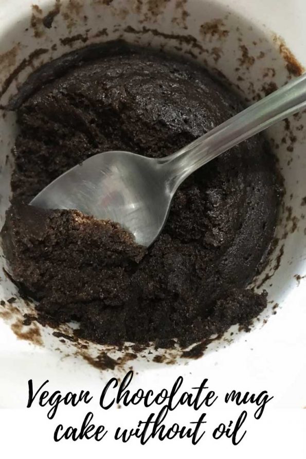 prunes chocolate mug cake without oil