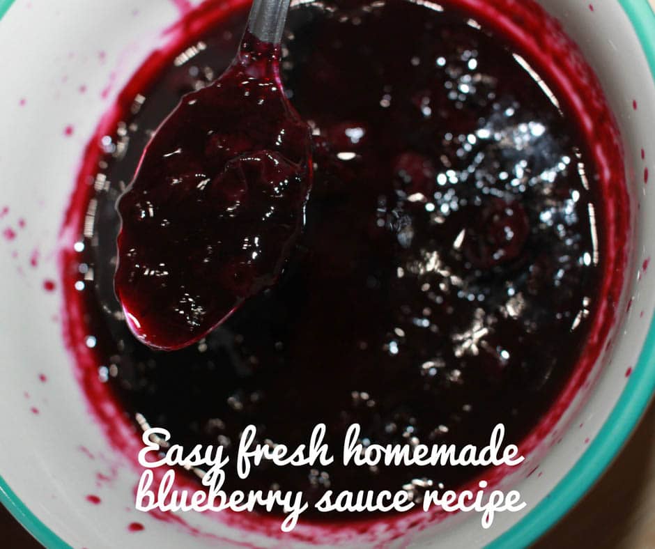 easy homemade blueberry sauce recipe
