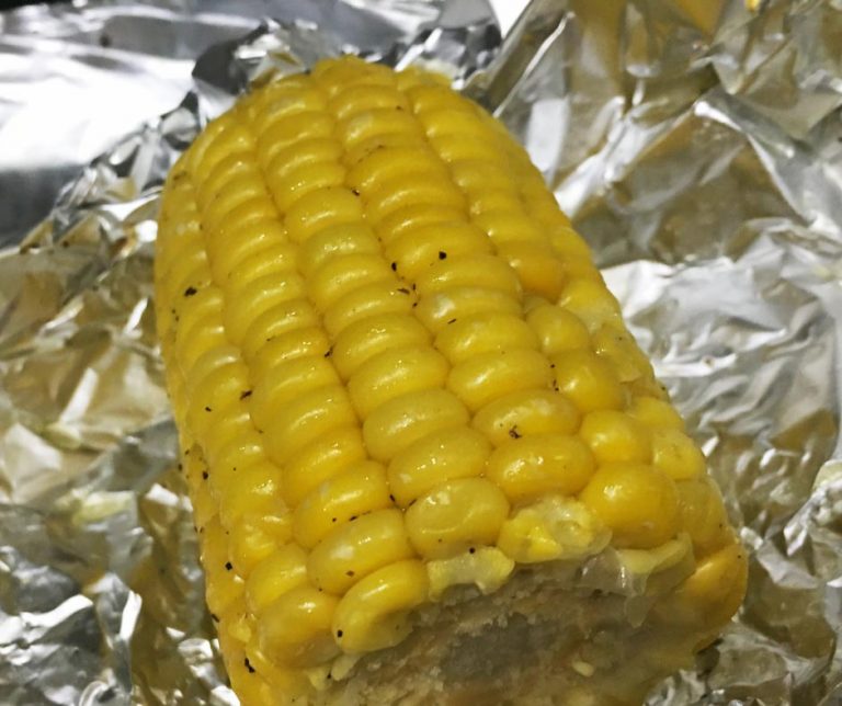 Baked Frozen Mini Corn On The Cob With Foil In Oven