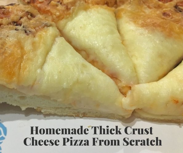 easy cheese pizza recipe using thick crust dough