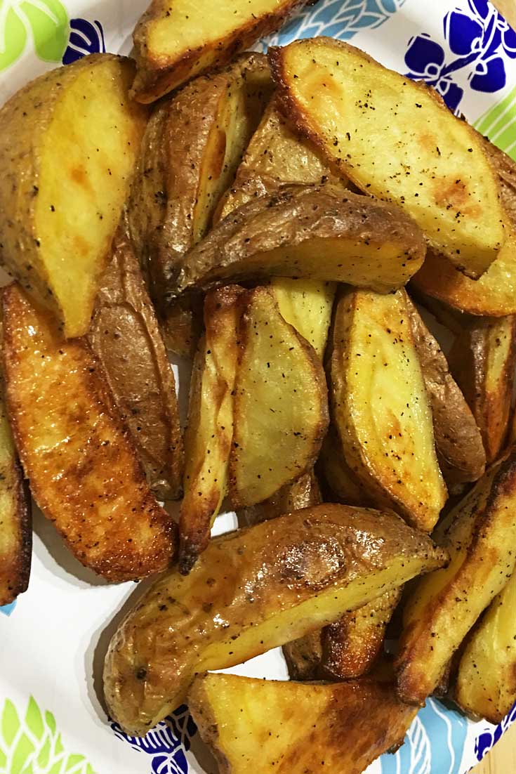 easy oven roasted potato wedges recipe