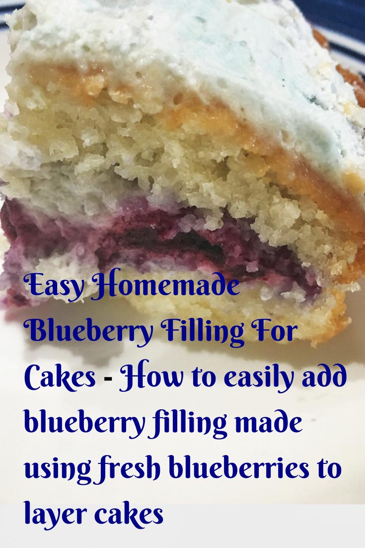 how to make blueberry filling for cake