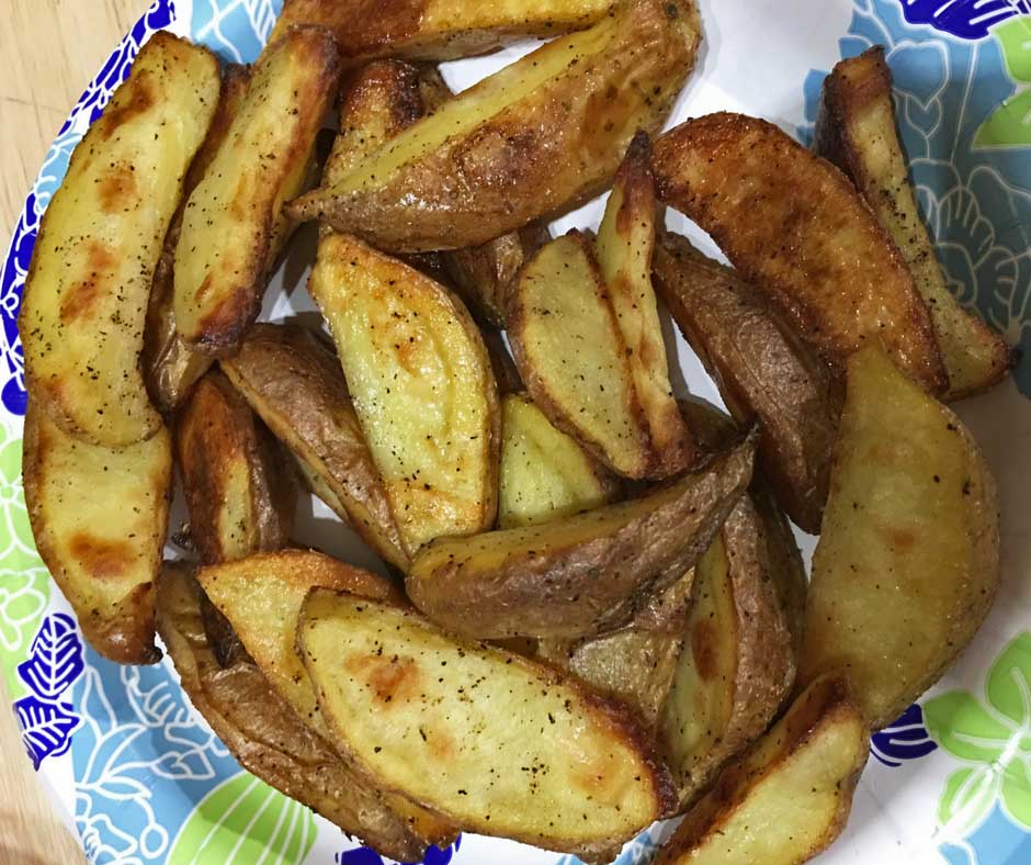 oven roasted potato wedges recipe from scratch