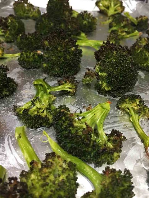 roasted broccoli florets recipe