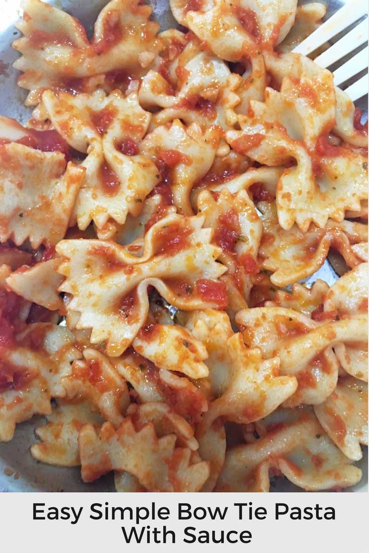simple bow tie pasta recipe without cheese