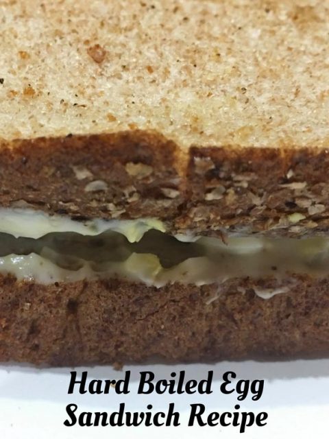 Hard Boiled Egg Sandwich Recipe with mayo