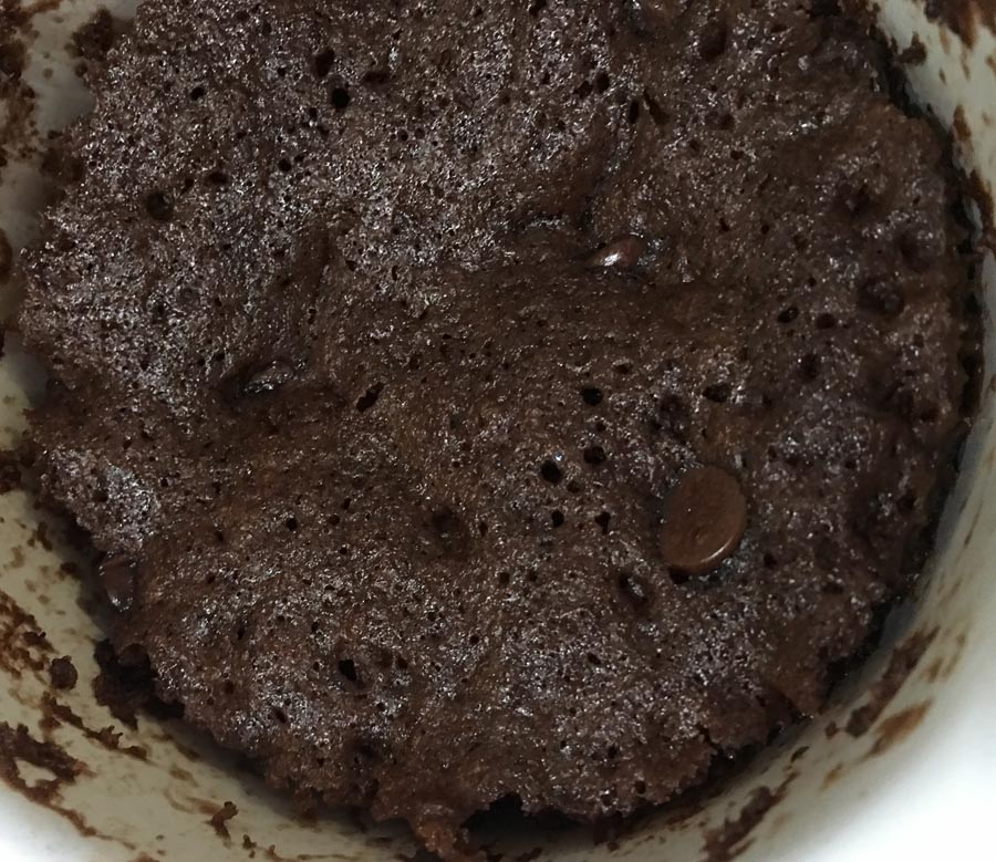 eggless chocolate mug cake microwave recipe