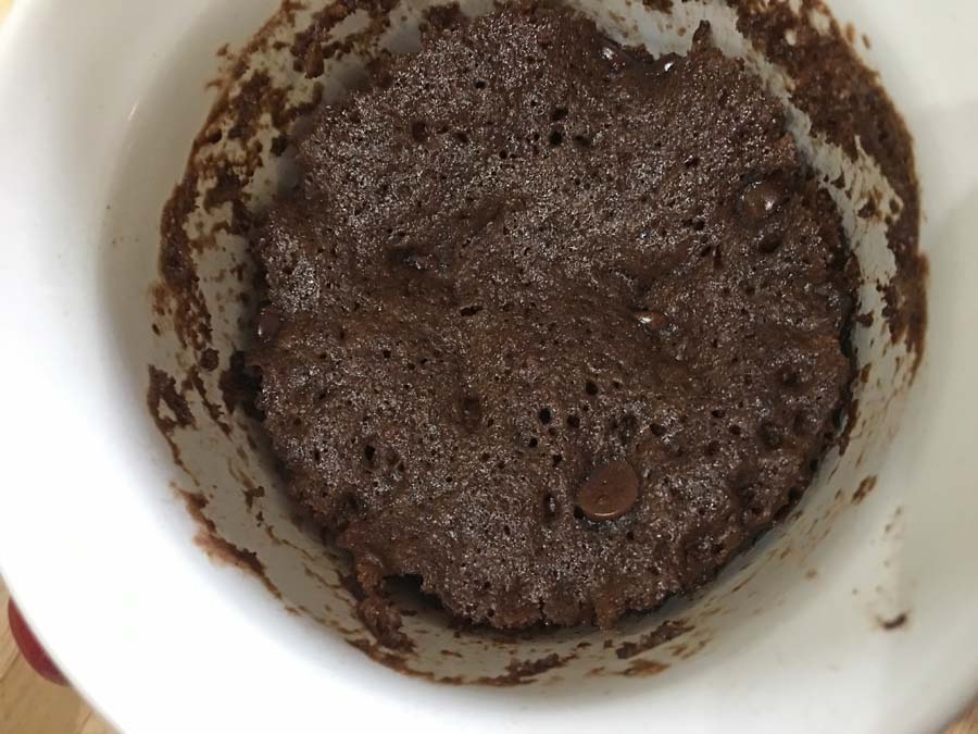 soft eggless chocolate mug cake recipe