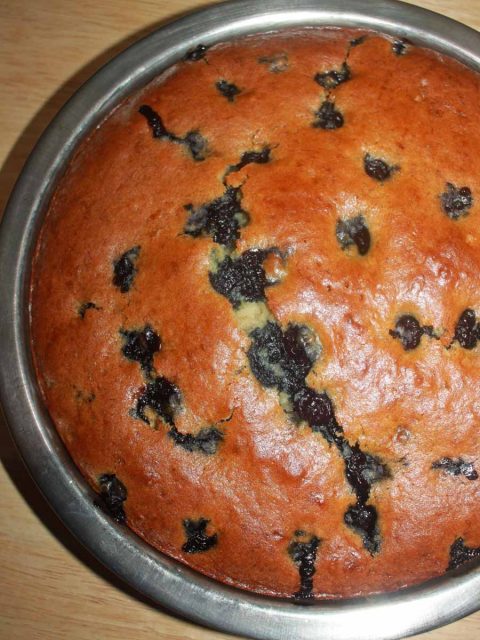 blueberry banana cake recipe without eggs