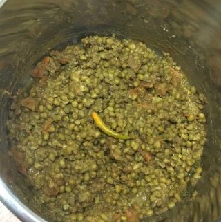 how to cook instant pot mung beans curry