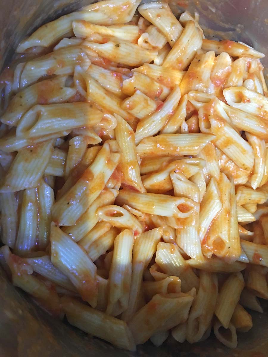 instant pot penne pasta recipe with marinara sauce
