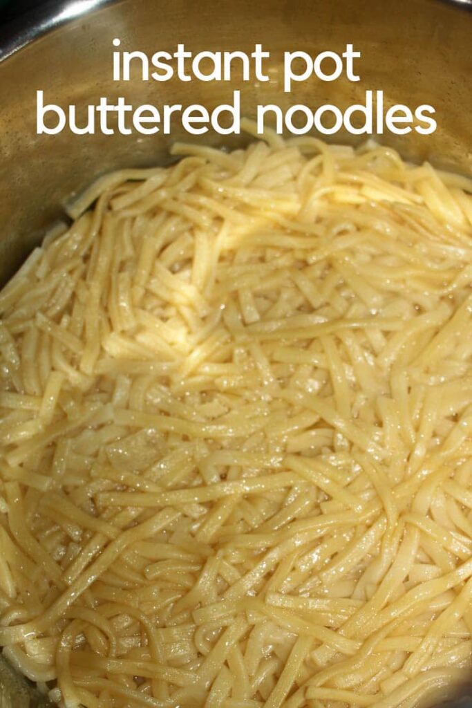 Instant Pot Buttered Egg Noodles Pasta With Garlic