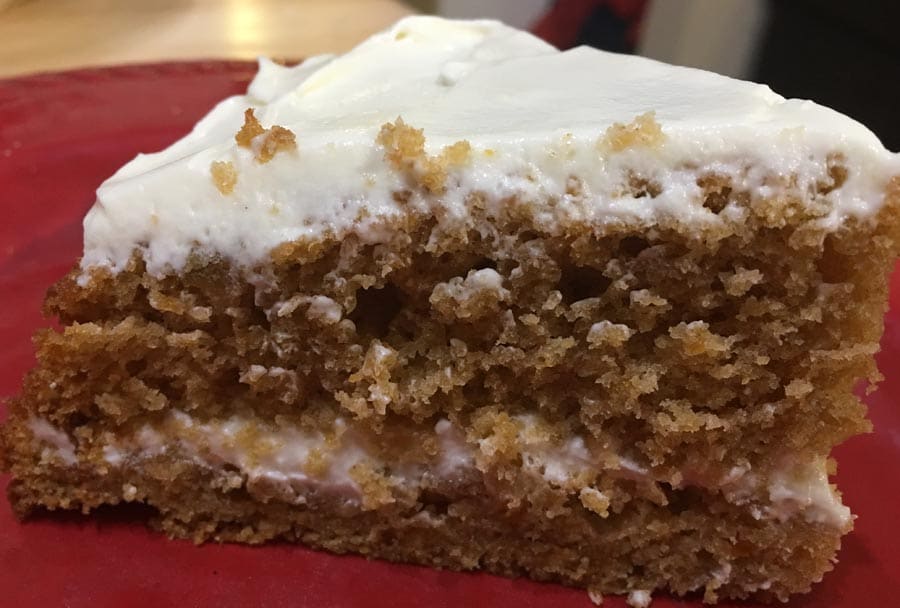 easy sweet potato cake with cream cheese frosting from scratch