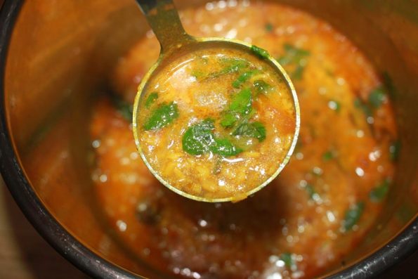 instant pot moong dal fry indian recipe for rice, chapathi, poori