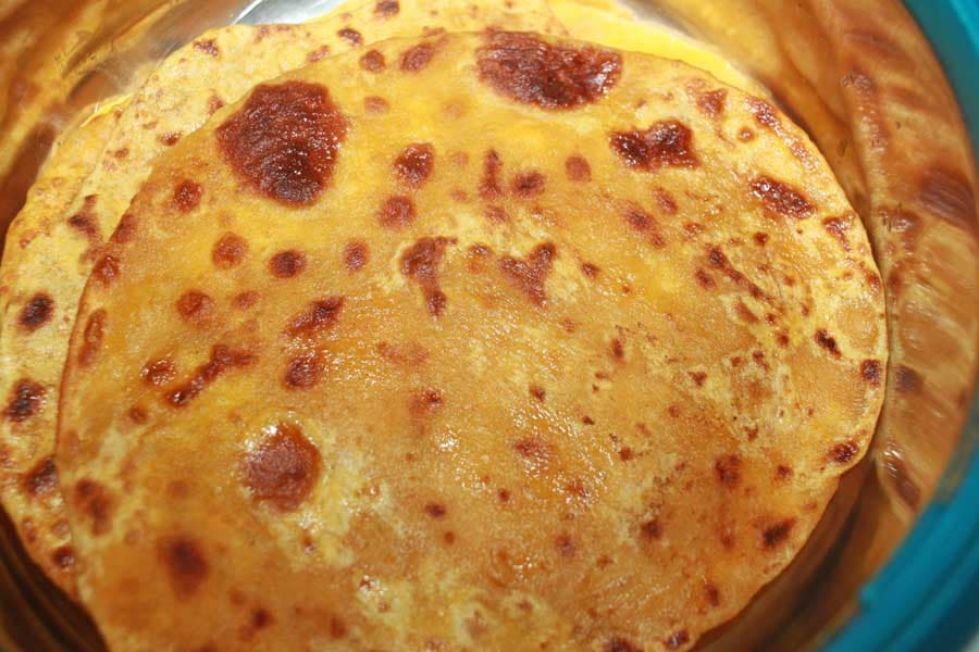 sweet potato flatbread indian recipe