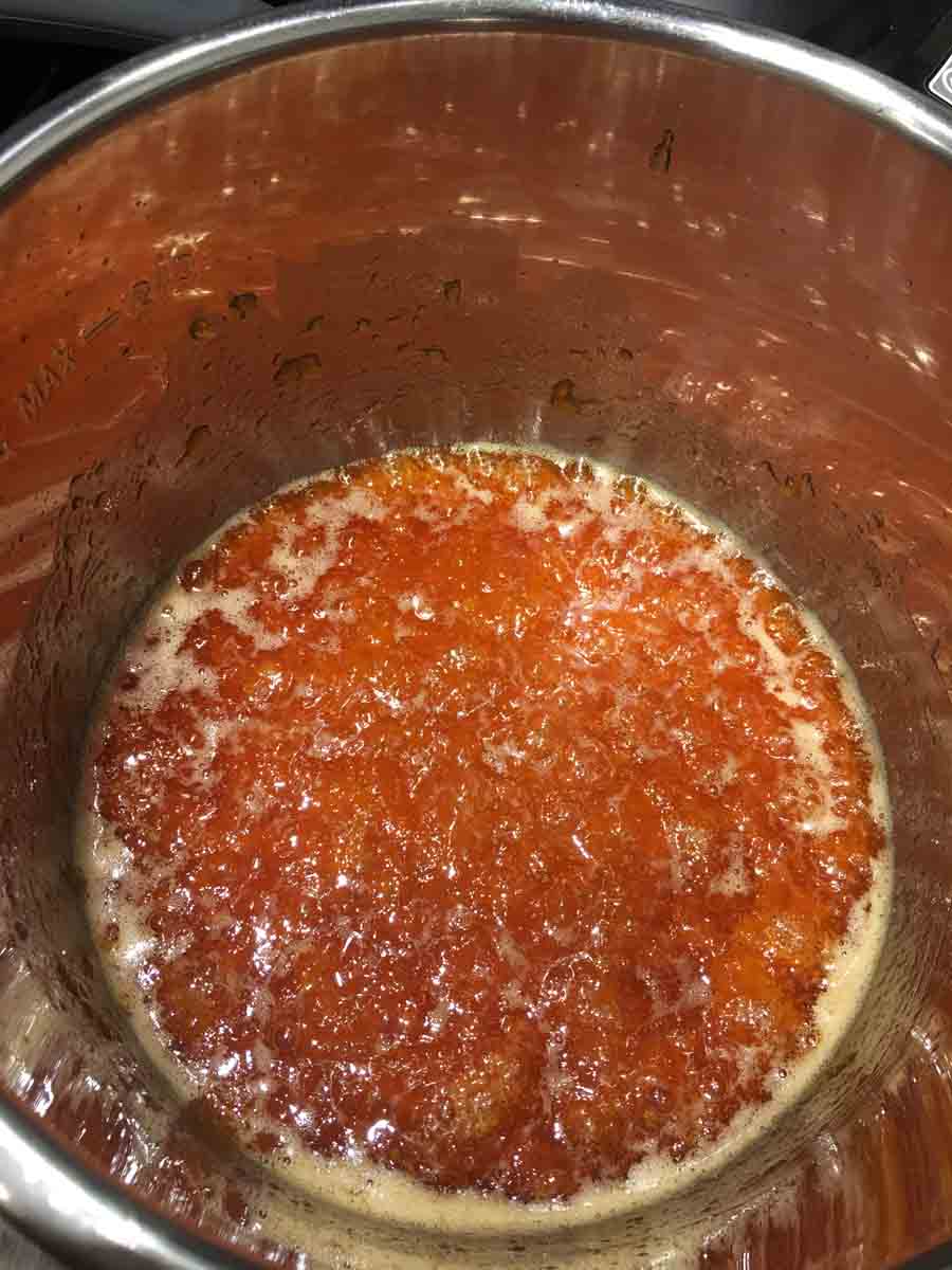 homemade peach jam