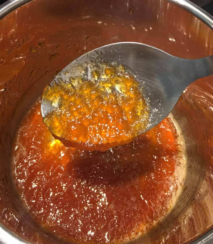 instant pot peach spread jam without pectin