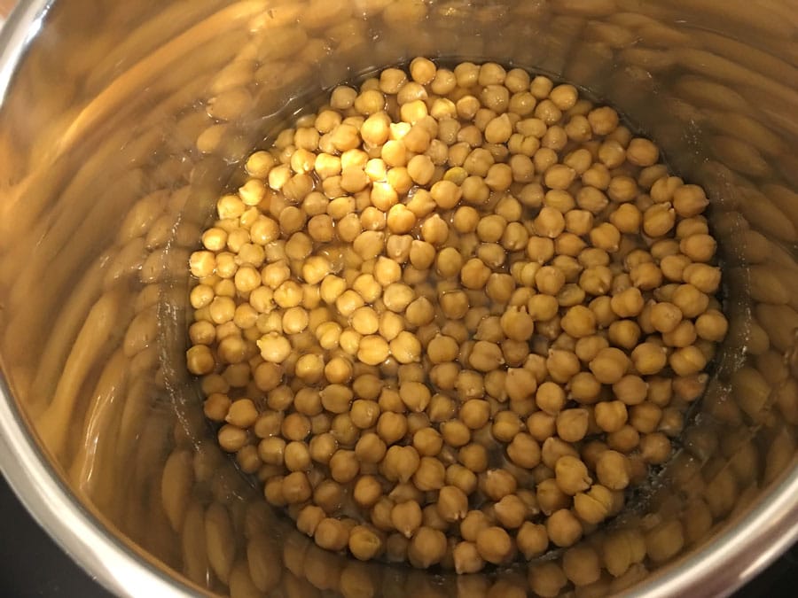 cooked garbanzo beans instant pot