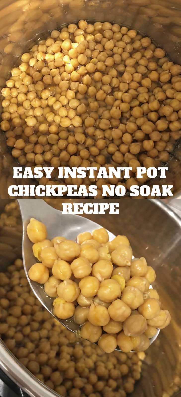 instant pot chickpeas no soak recipe