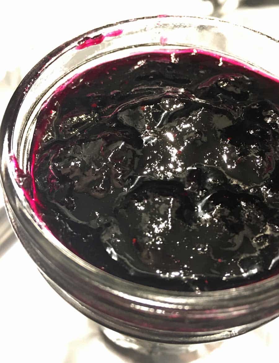jam with blueberry and cornstarch
