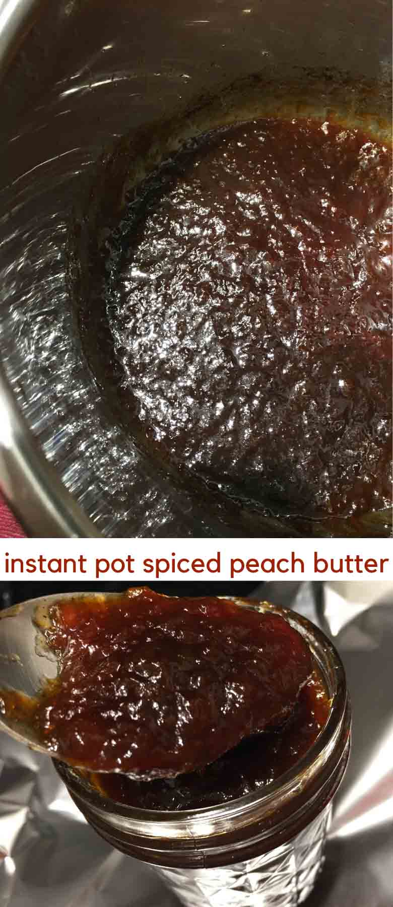 instant pot spiced peach butter