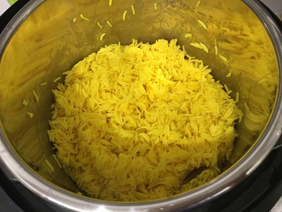 instant pot yellow rice homemade