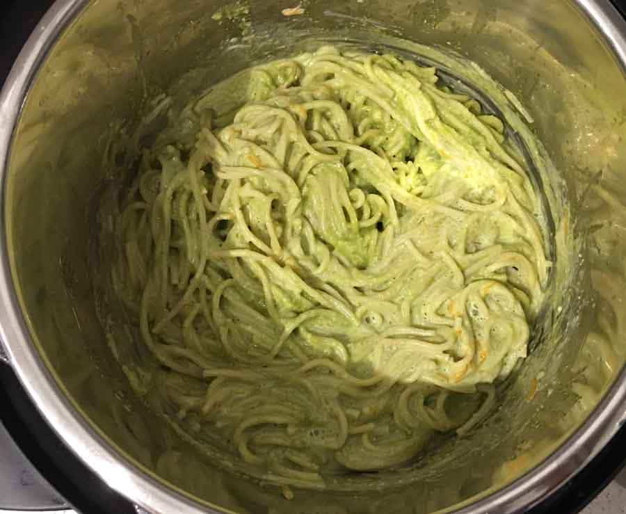 green pasta instant pot