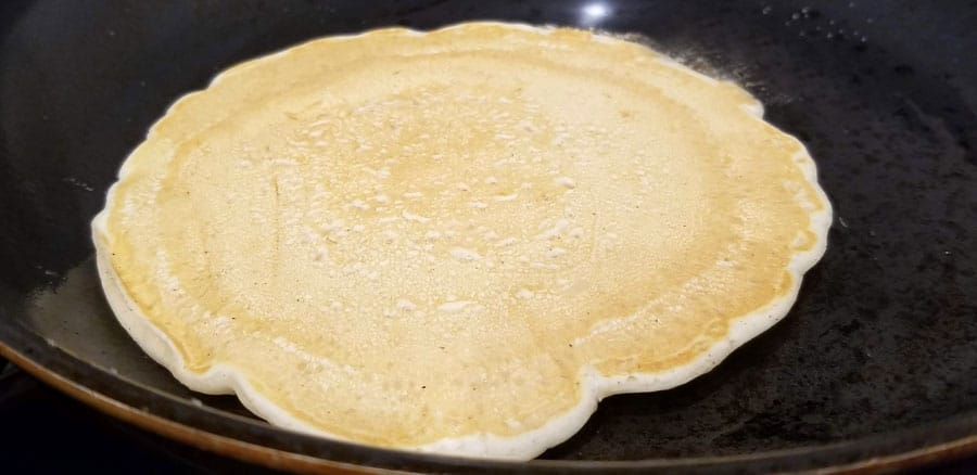 making simple pancakes