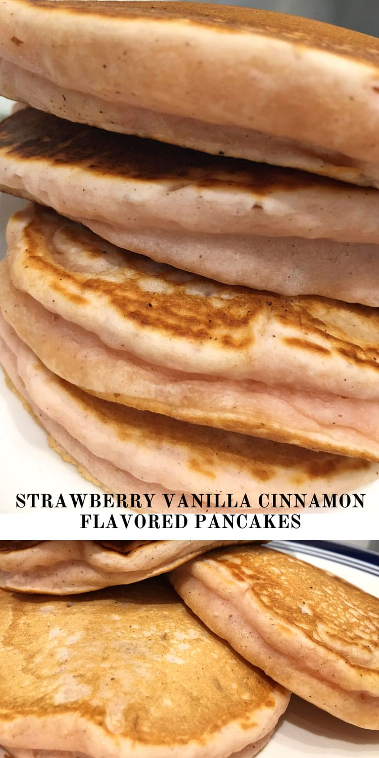 flavored pancakes strawberry vanilla cinnamon