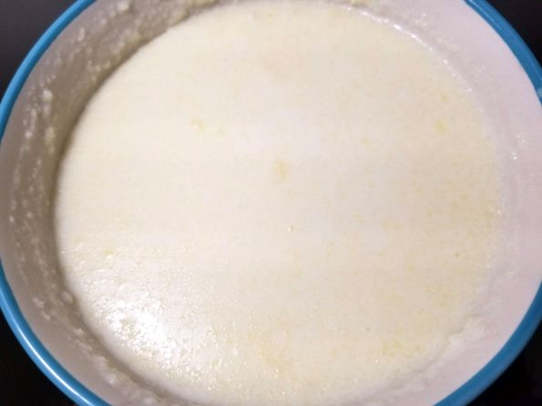 milk butter sugar yogurt mixture