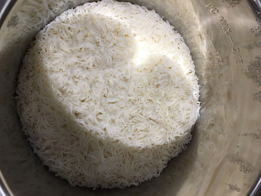 perfect white basmati rice instant pot
