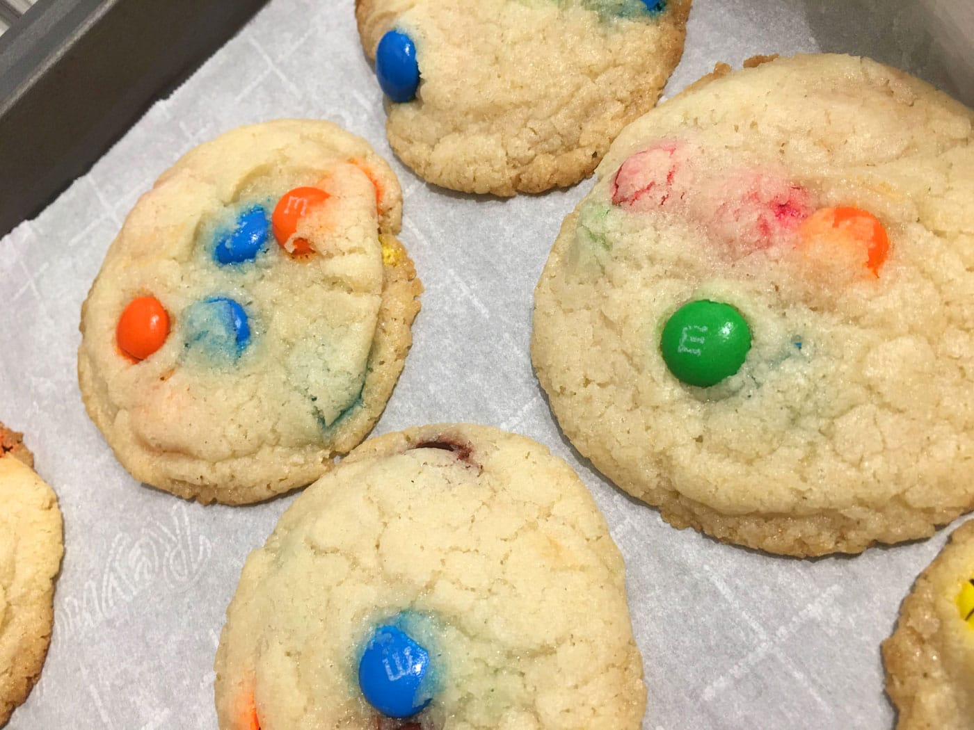 moist m&m cookies without eggs