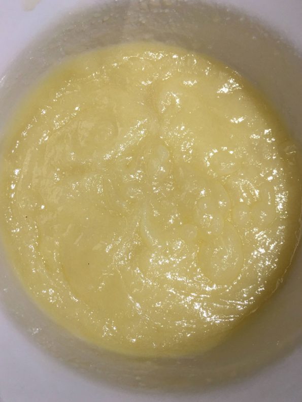 milk vanilla added to butter mixture