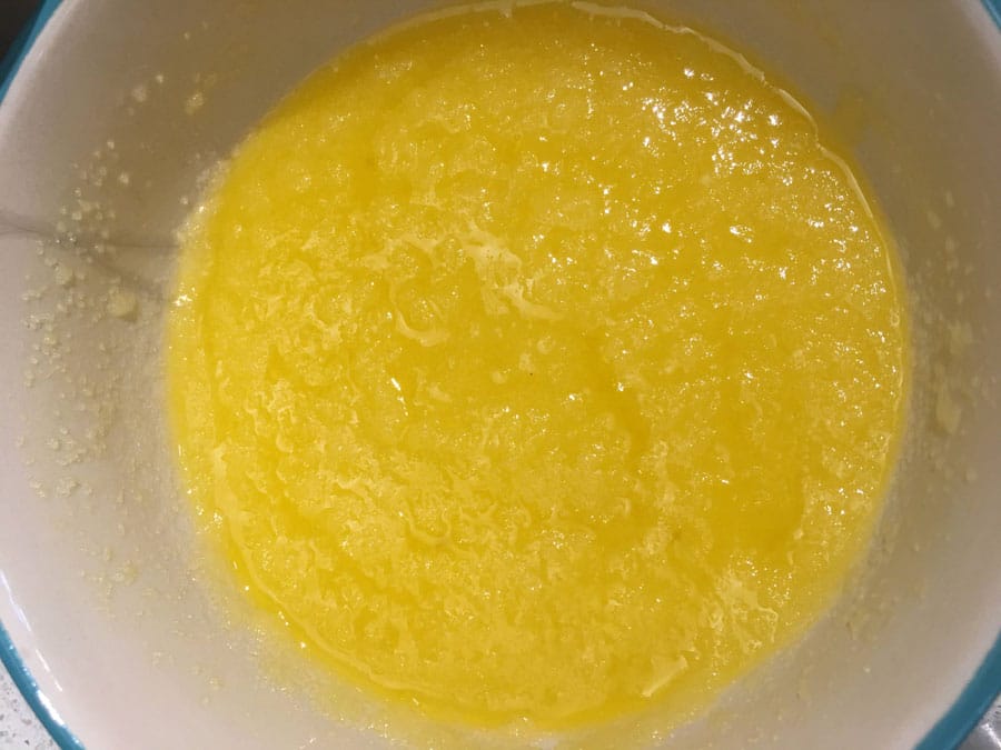eggs sugar mixed