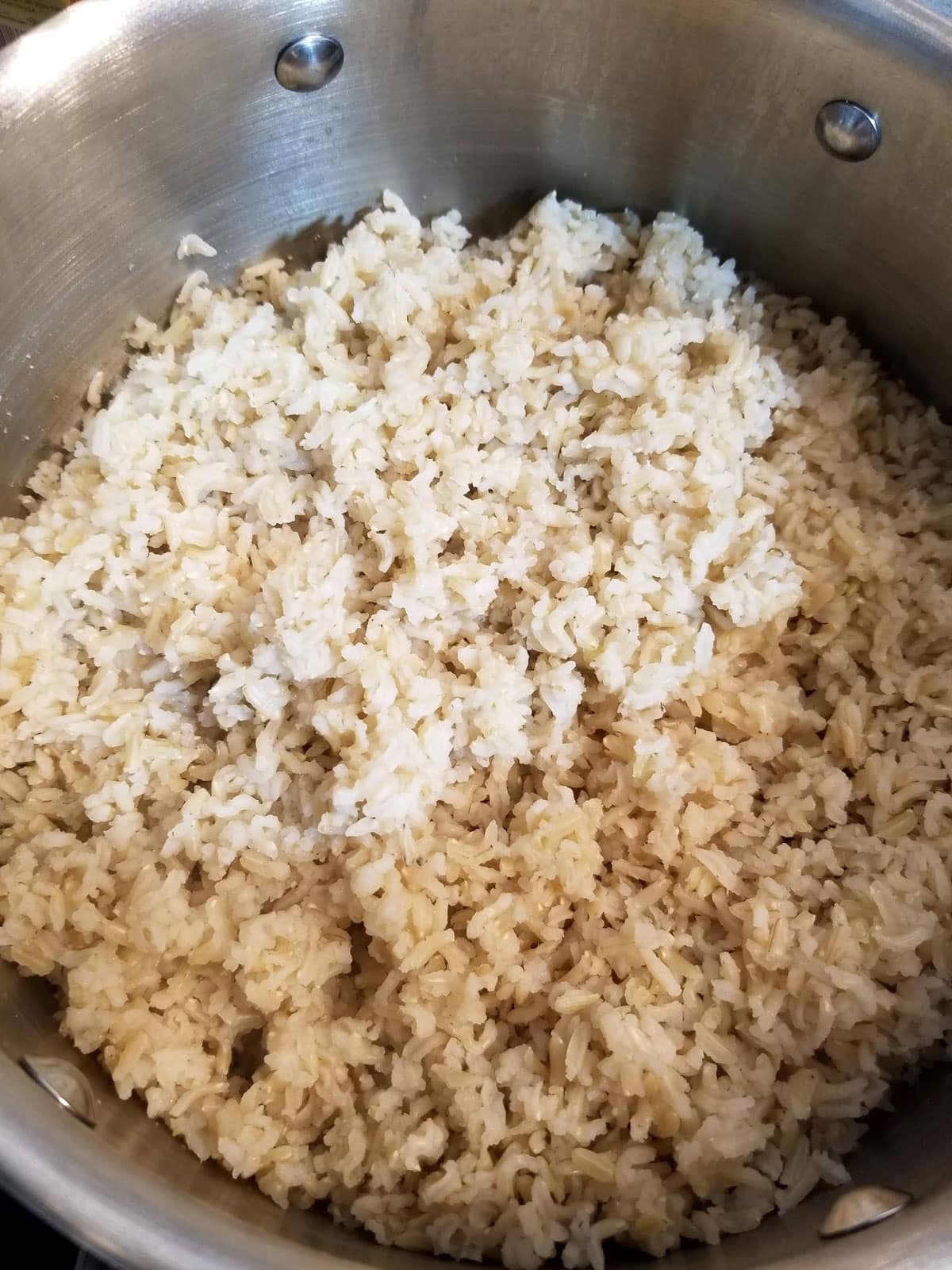 cooked brown basmati rice